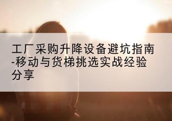 肥乡移动式升降机怎么选-工厂采购升降设备避坑指南-移动与货梯挑选实战经验分享